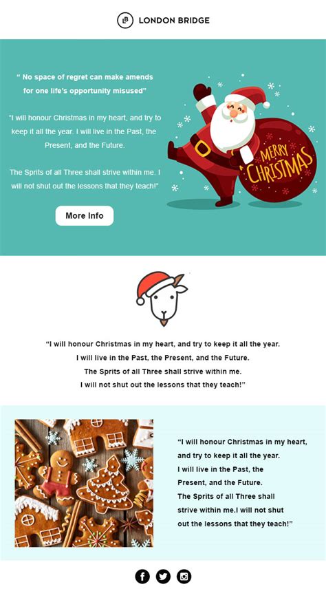 Christmas Email Template For Holiday Newsletters