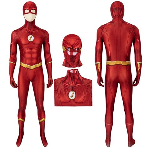 Barry Allen Red Bodysuit Halloween Cosplay Costume - Champion Cosplay