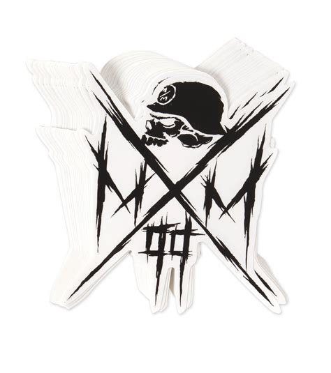 METAL MULISHA Owned Skull Cross 6" Sticker Decal - Walmart.com