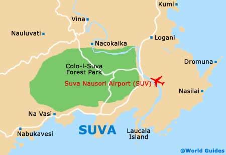 Map of Suva Nausori Airport (SUV): Orientation and Maps for SUV Suva Airport