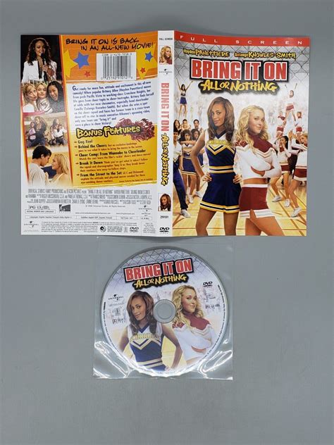 Bring It On: All or Nothing (DVD, 2006, Full Frame) No Case No Tracking 25192910128 | eBay