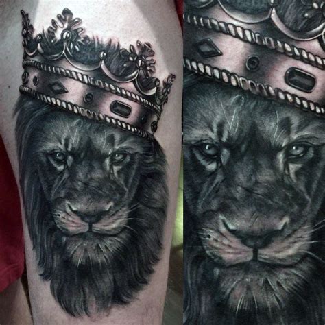 50 Wild Lion With Crown Tattoo Designs for Men [2024 Guide] | Crown tattoo design, Mens lion ...