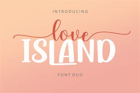 Love Island Font Duo - So Fontsy