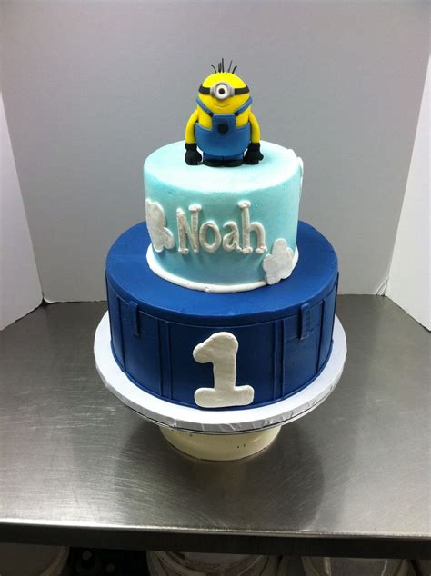 Minion cake #luckytreats | Minion cake, Cake designs, Cake