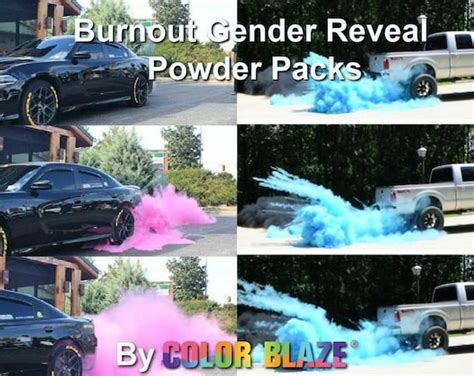 Color Blaze Gender Reveal Holi Powder Black Out 2 Pounds - Etsy