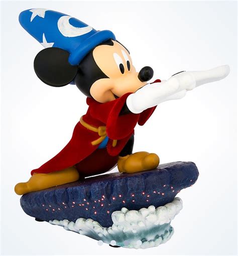 Disney Medium Figure Statue Sorcerer Mickey Mouse Light-Up Figurine Ne ...