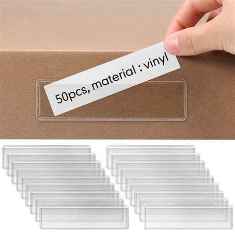 Buy Label Holders Adhesive Shelf Tag 1.2 x 4.3 Inch Clear Shelf Tag ...