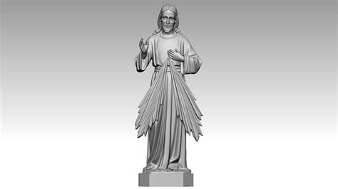 Jesus Christ - Divine Mercy 3d print model 3D model 3D printable | CGTrader