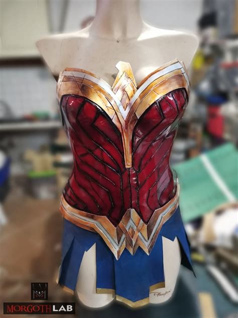 Wonder Woman Corset Cosplay Costume Dccomics Hd Foam Gal Gadot | Etsy