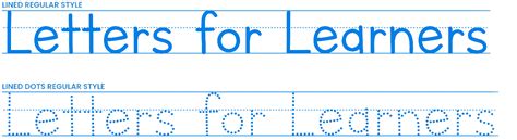 Free Tracing Font - 3 Free Fonts for Kids to Practice Writing