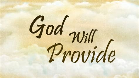 God Will Provide - YouTube