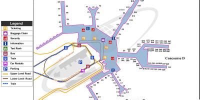 Amsterdam airport train map - Amsterdam train map from airport (Netherlands)