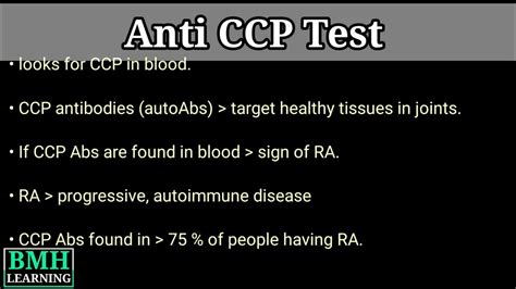 Anti-CCP Test Purpose, Procedure, Result And Guidelines, 58% OFF