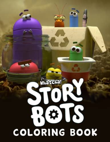 Ask The Storybots Coloring Book: Unique Gift For All Storybots Fans To Relax And Have Fun With ...