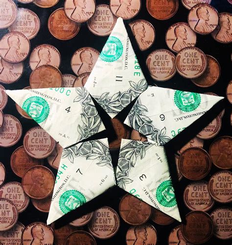 Dollar Bill Star Money Origami 5-Point Money Star Origami | Etsy