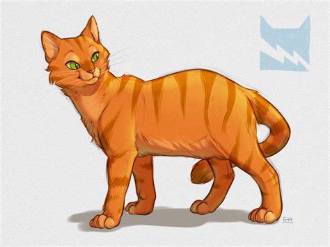 Firestar sketch I made today! Tempted to draw Graystripe or Yellowfang ...