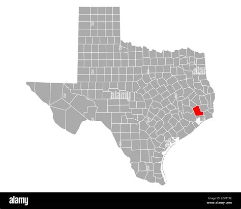 Map of Liberty in Texas Stock Photo - Alamy