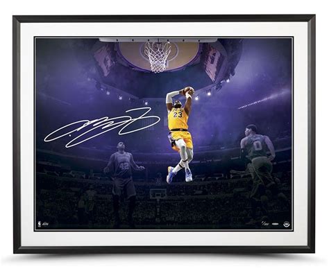 Posters & Prints Framed 11x14 Pro Quote LeBron James Miami Heat Dunking ...