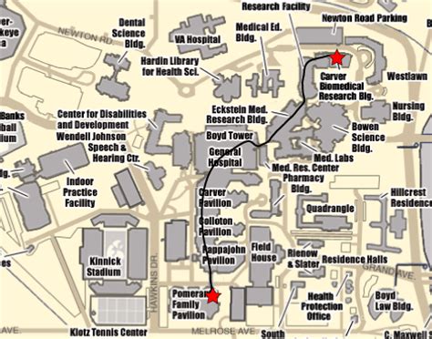 University Of Iowa Campus Map