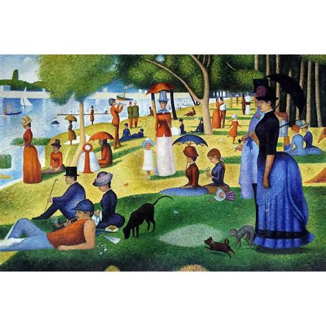 Georges Seurat's famous works Sunday Afternoon on the Island of La ...