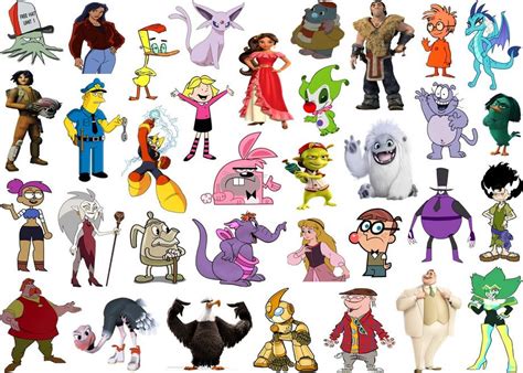 Click the 'E' Cartoon Characters III Quiz - By ddd62291