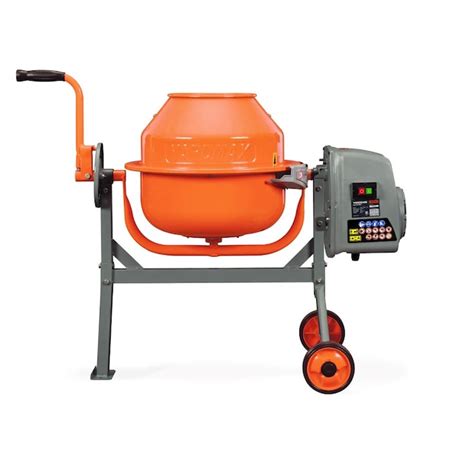 YARDMAX 1.6-cu ft concrete mixer 1.6-cu ft 0.2-HP Concrete Mixers in the Concrete Mixers ...