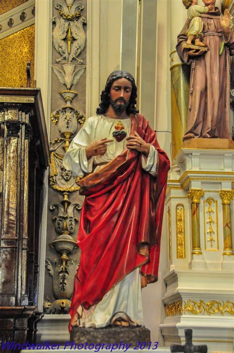 Sacred Heart of Jesus: Statues at St. Anne's Catholic Church