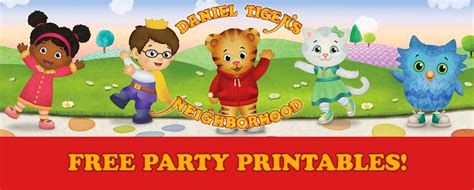 LuvibeeKids Co | Blog: Daniel Tiger Birthday Party Printables | FREE Downloads