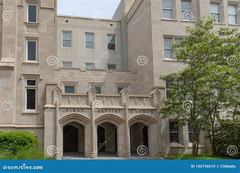 Jackson, MS / USA - April 23, 2019: First Baptist Church of Jackson Stock Image - Image of ...