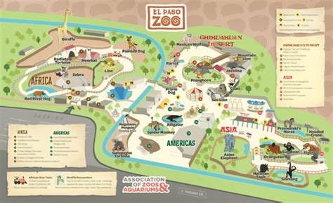 El Paso Zoo Map and Brochure (2018 - 2024) | ThemeParkBrochures.net