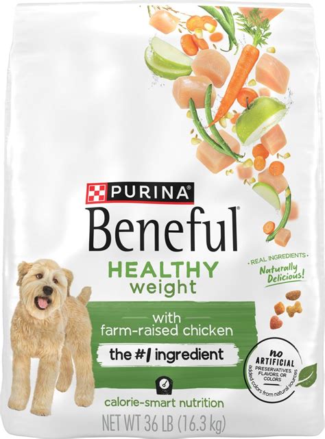 PURINA BENEFUL Healthy Weight with Farm-Raised Chicken Dry Dog Food, 36-lb bag - Chewy.com