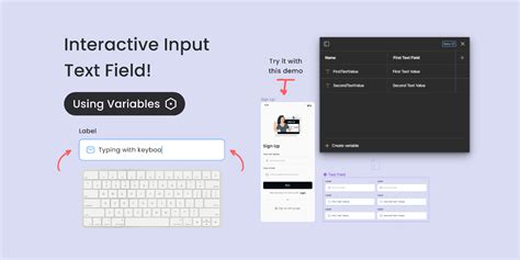 Interactive Input Text Fields using The Keyboard! | Figma