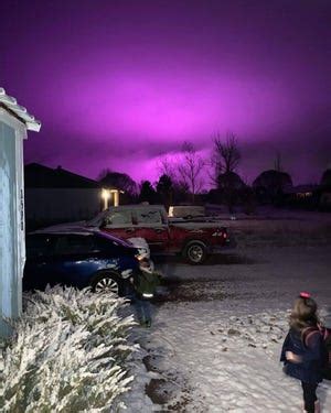 Marijuana farm causes purple glow over Snowflake after snowfall