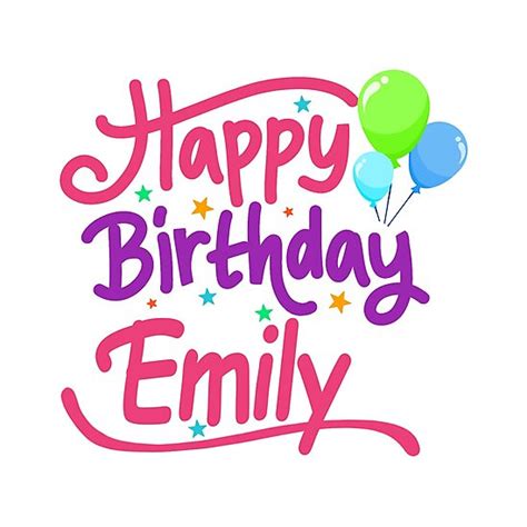 "Happy Birthday Emily" Photographic Prints by PM-Names | Redbubble