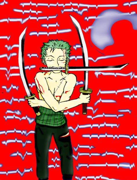 bloody Zoro? by PopcornOracle on DeviantArt