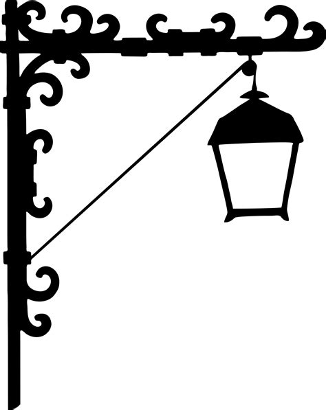 Old Fashioned Street Lamp Silhouette Remix Openclipar - vrogue.co