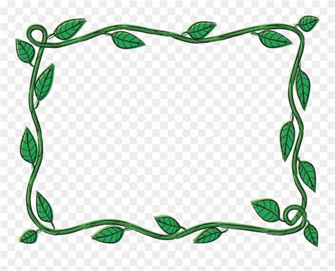 Vine Border Clip Art At Clker - Picture Frame - Png Download (#4526809 ...