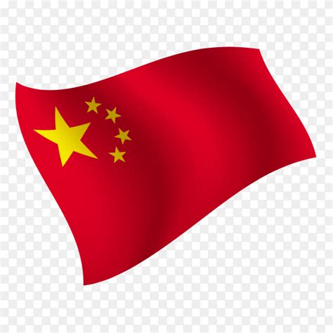 China flag waving vector on transparent background PNG - Similar PNG