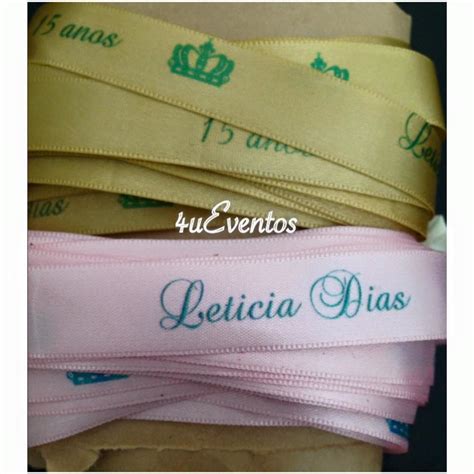 Fita de Cetim Personalizada 1,5 | Elo7 Produtos Especiais