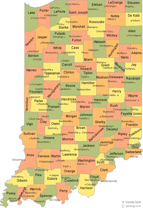 Indiana County Map