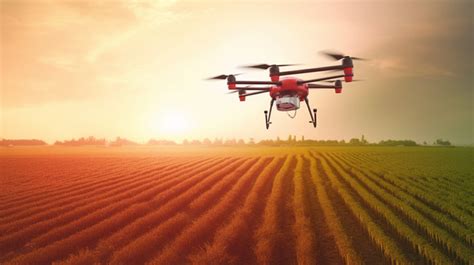 3d Render Of Agriculture Drone Performing Water Spraying On A Lush Grass Field Background, Soil ...