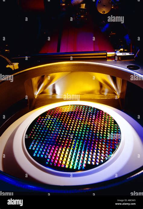 Electronics - Wafer etching system with wafer in place during etching Stock Photo: 771685 - Alamy