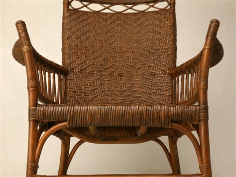c.1920 American Hickory, Oak and Rattan Rocking Chair at 1stdibs