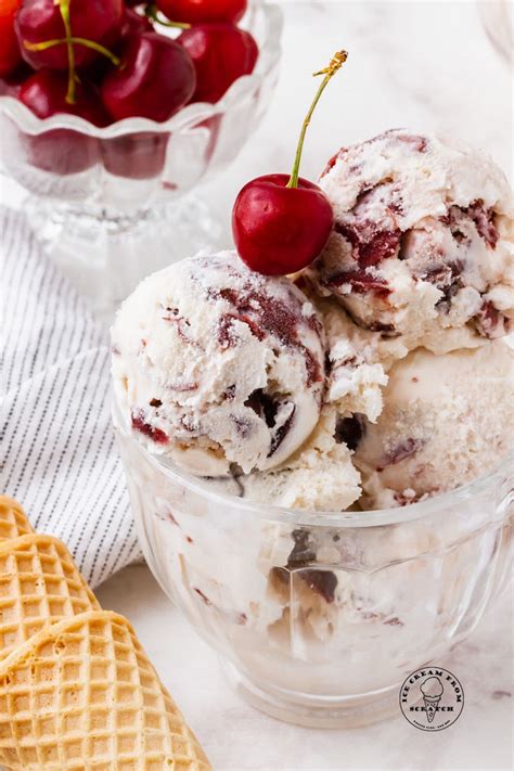 Cherry Vanilla Ice Cream Recipe - Ice Cream From Scratch