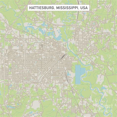 Hattiesburg Ms Zip Code Map - Map