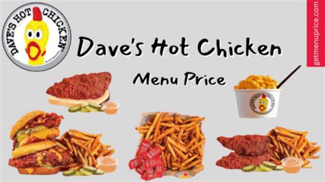 Dave's Hot Chicken Menu Price USA [Updated October 2023]