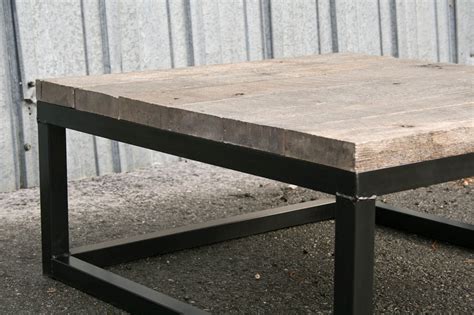 Reclaimed Wood Coffee Table – Combine 9 | Industrial Furniture
