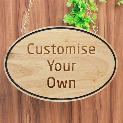 Customize Your Own Oval Hanging Sign| Custom Wood Sign| Personalized Signs