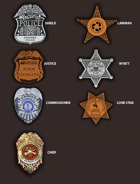 Custom Plastic Police Badges - For Your Event | ClipBadges.com