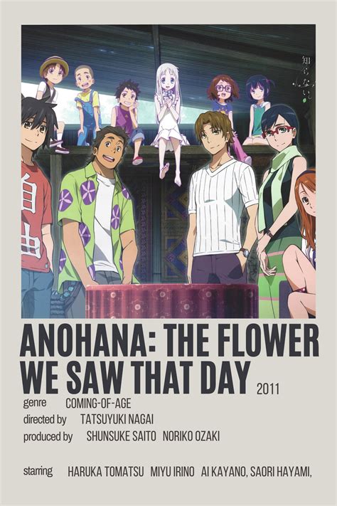 anohana: the flower we saw that day by kellie | Anime movies, Film ...